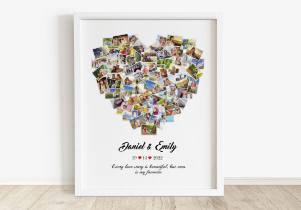 Heart 80 Photo Collage - Image 6