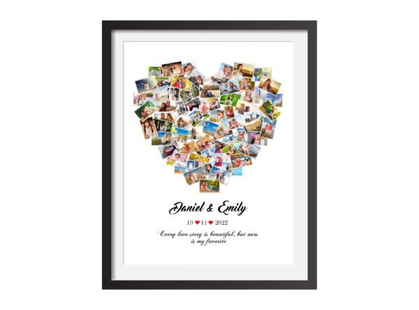 Heart 80 Photo Collage - Image 8
