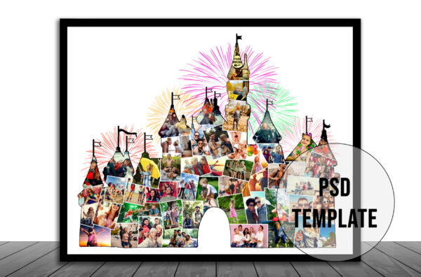 Disney Castle Photo Collage - Image 7