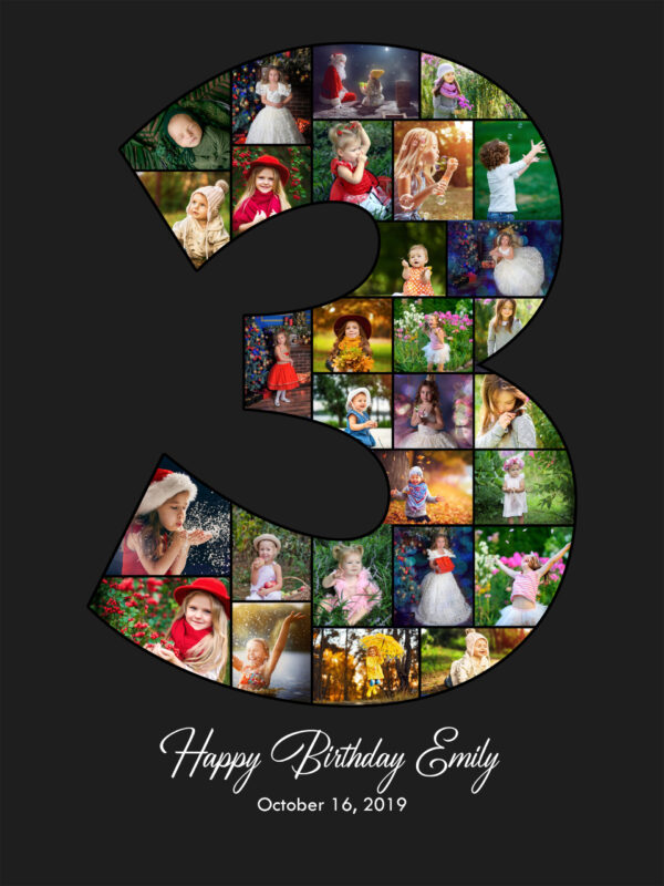 3rd Birthday 24-50 Photo Collage - Image 9