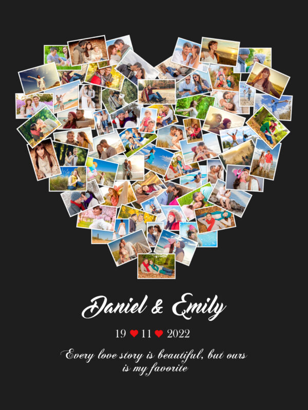 Heart 80 Photo Collage - Image 5