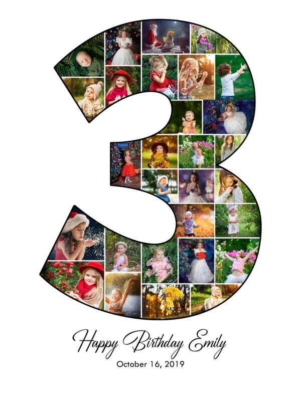 3rd Birthday 24-50 Photo Collage - Image 2